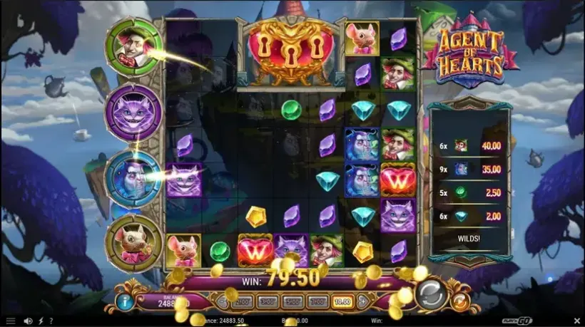 Agent of Hearts slot screenshot 2