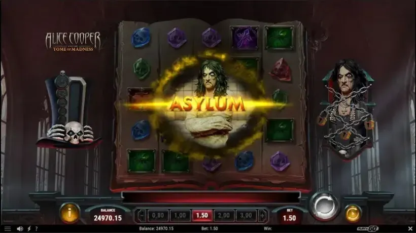 Alice Cooper and the Tome of Madness slot screenshot 3