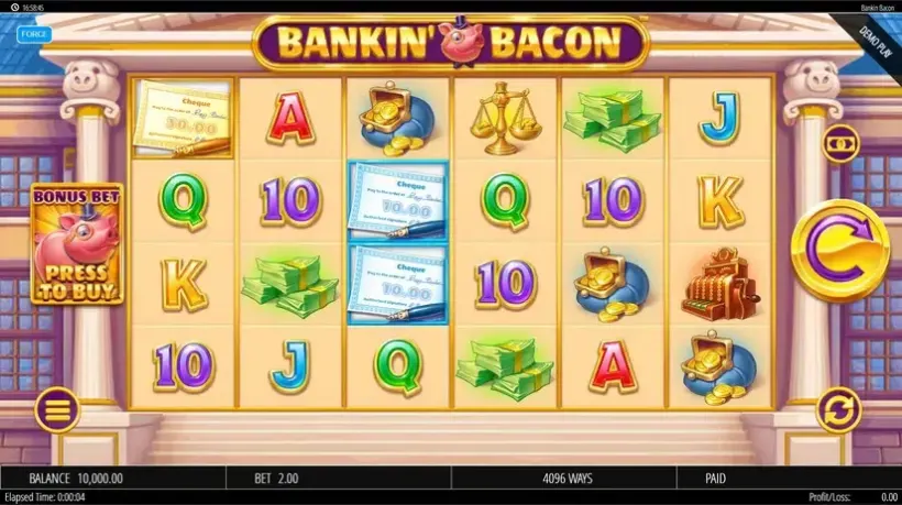 Bankin Bacon slot screenshot 