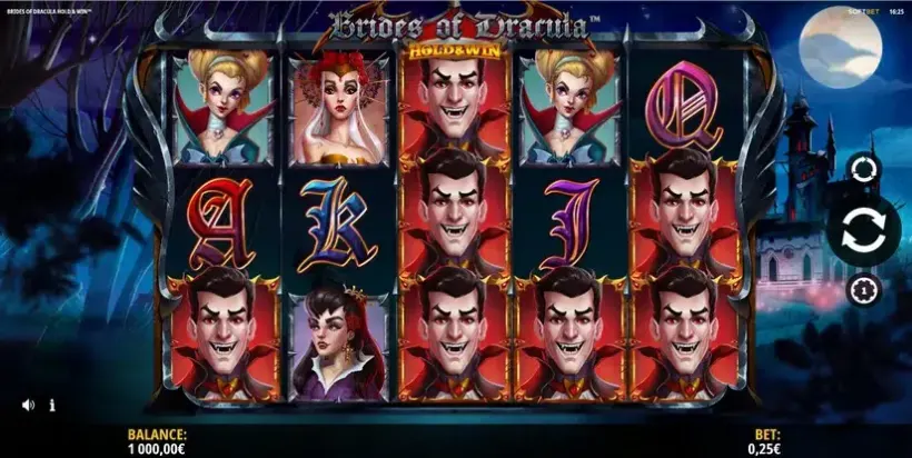Brides of Dracula Hold and Win slot screenshot