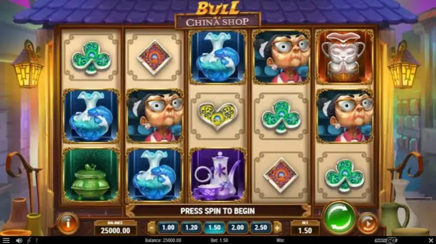 Bull in a China Shop slot screenshot 