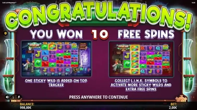 Cash Lab Megaways slot screenshot 3