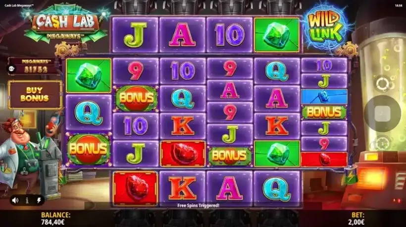 Cash Lab Megaways slot screenshot 2
