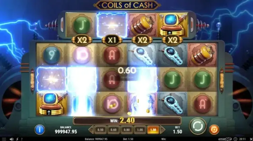 Coils of Cash slot screenshot 2