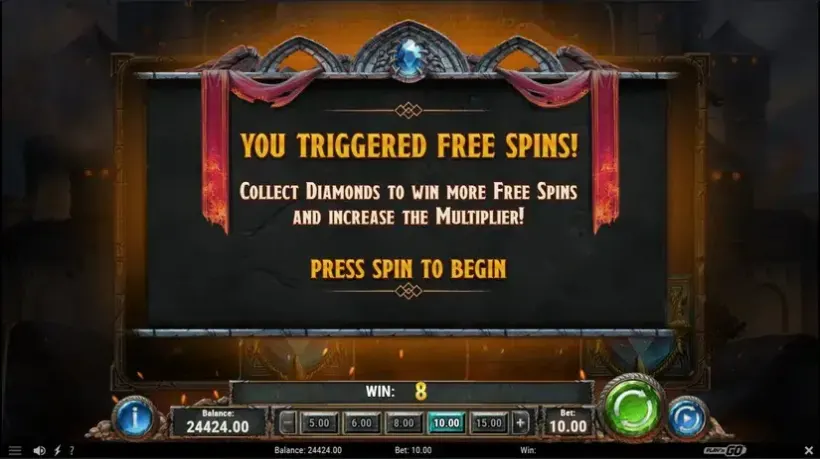 Diamonds of the Realm slot screenshot 4