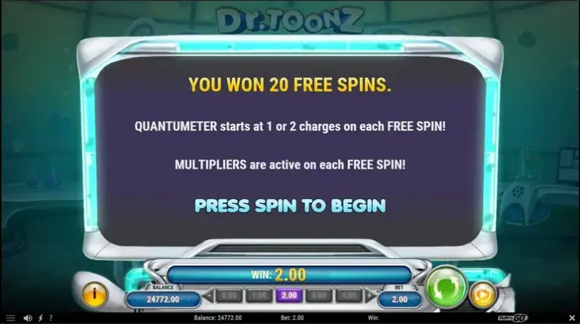Dr Toonz slot screenshot 6