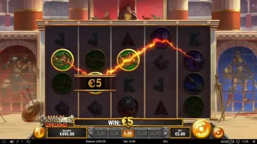 Game of Gladiators Uprising slot screenshot 2