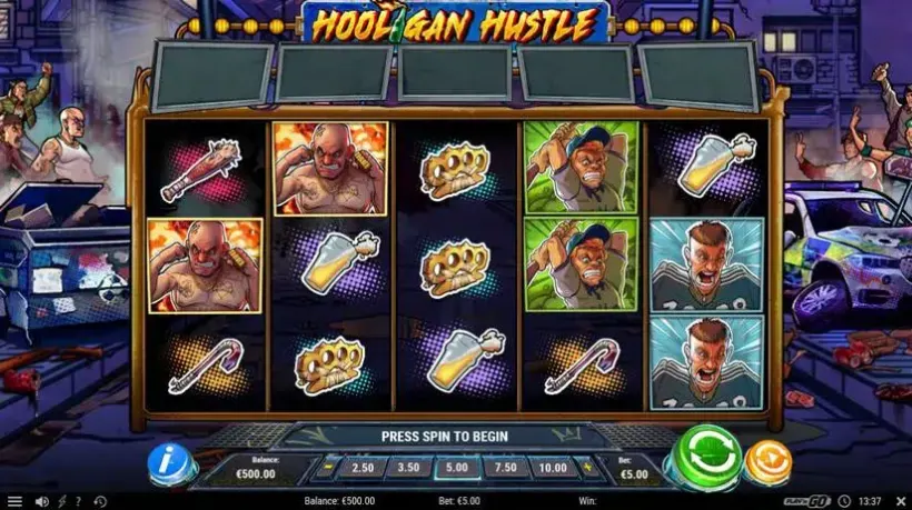 Hooligan Hustle slot screenshot 