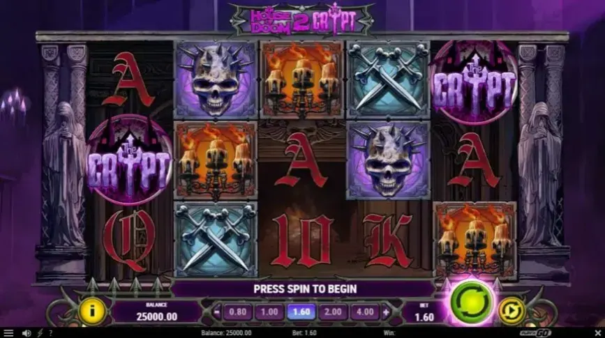 House of Doom 2: The Crypt slot screenshot 