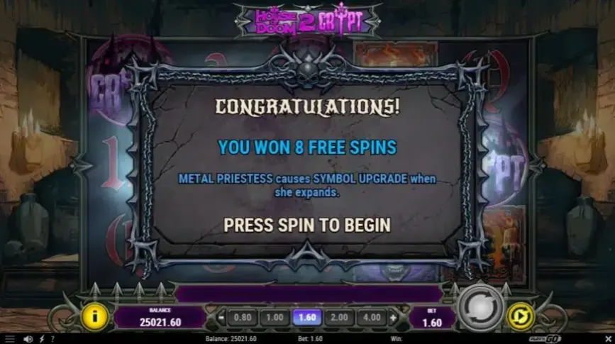 House of Doom 2: The Crypt slot screenshot 5