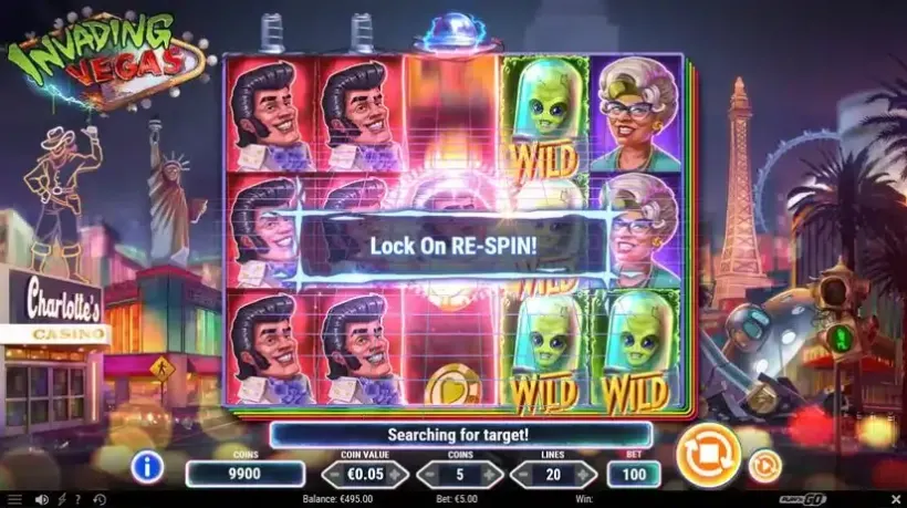 Invading Vegas slot screenshot 1