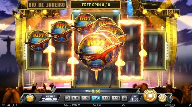 KISS Reels of Rock slot screenshot 6