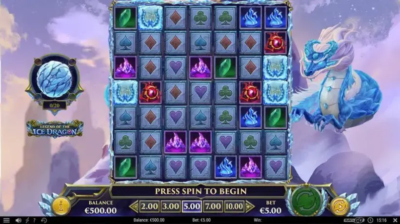 Legend of the Ice Dragon slot screenshot 6