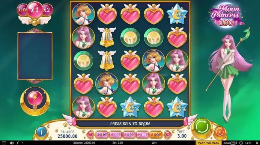 Moon Princess 100 slot screenshot 