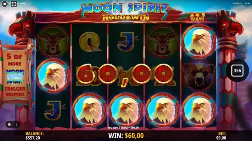 Moon Spirit slot screenshot 4