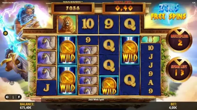 Olympus Zeus Megaways slot screenshot 6