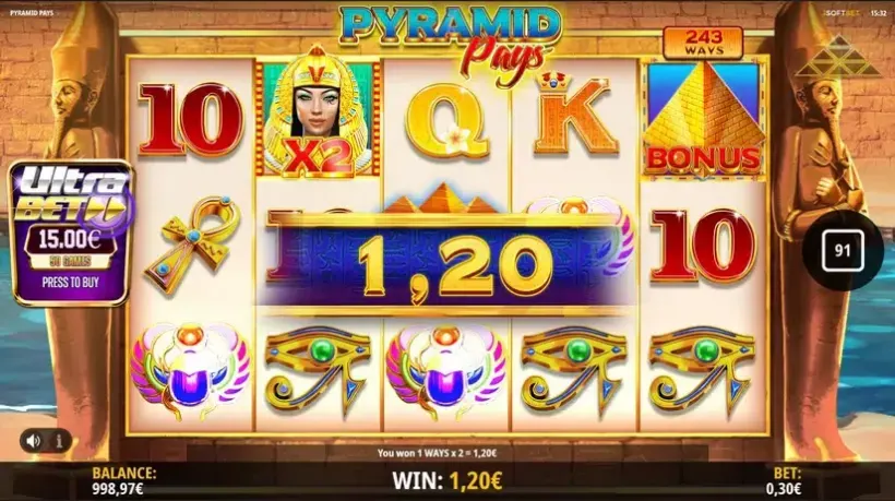 Pyramid Pays slot screenshot 4