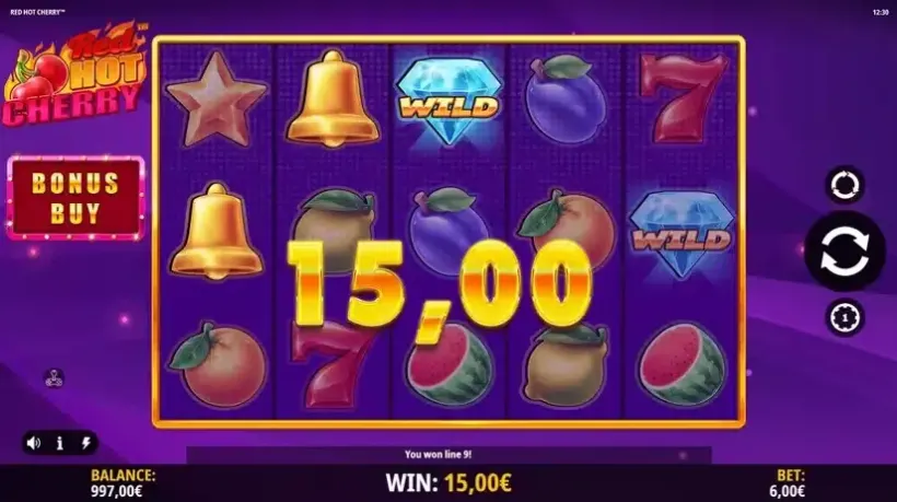 Red Hot Cherry slot screenshot 2