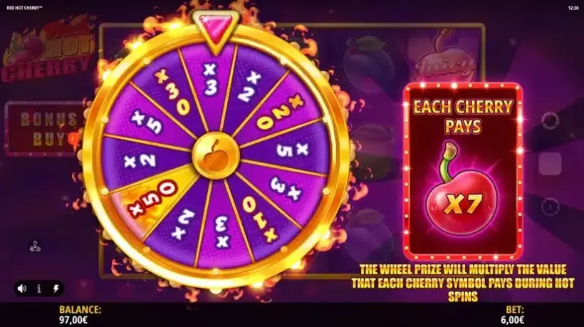 Red Hot Cherry slot screenshot 4