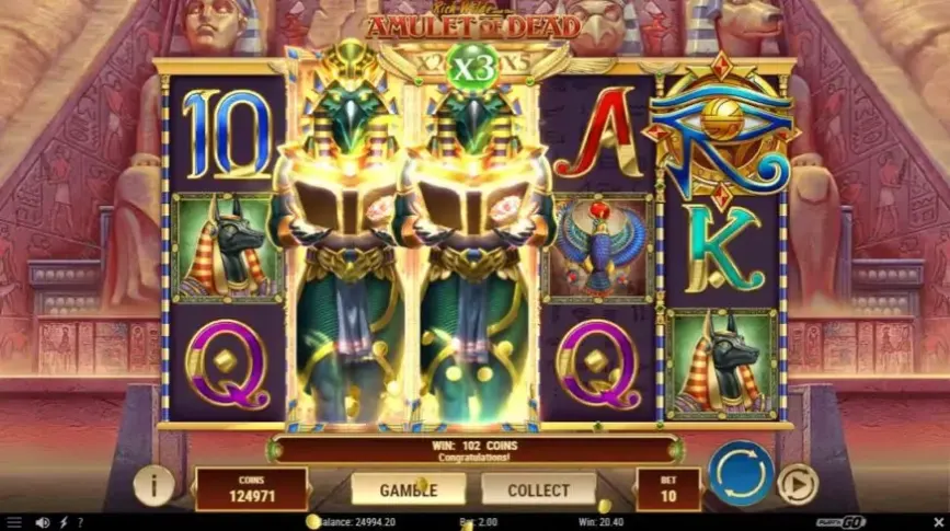Rich Wilde And The Amulet of Dead slot screenshot 3