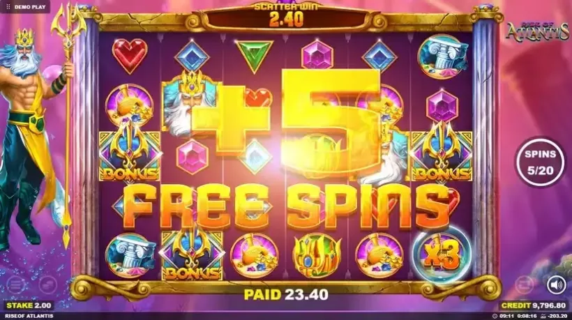 Rise of Atlantis slot screenshot 4