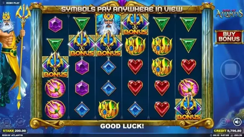 Rise of Atlantis slot screenshot 