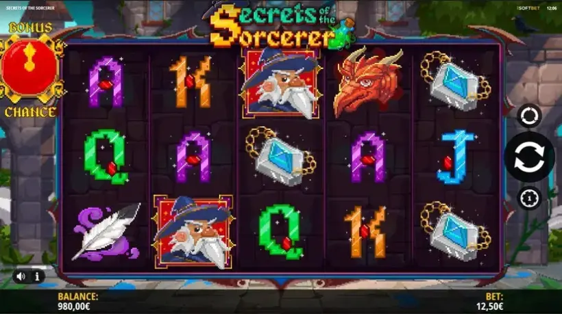 Secrets Of The Sorcerer slot screenshot 1