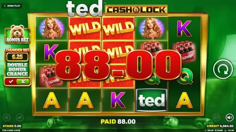 TED Cash Lock slot screenshot 2