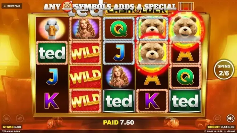 TED Cash Lock slot screenshot 5