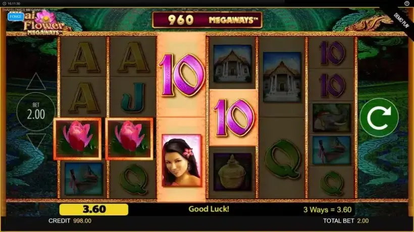 Thai Flower Megaways slot screenshot 2