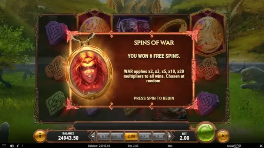 The Faces of Freya slot screenshot 2