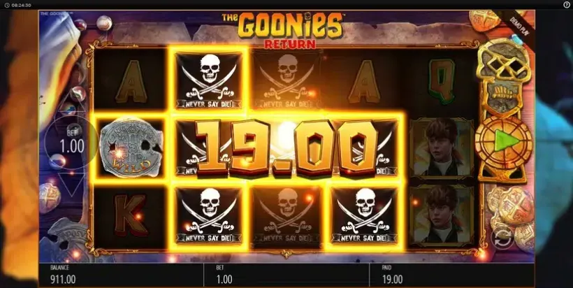 The Goonies Return slot screenshot 4