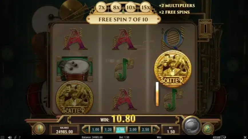 The Paying Piano Club slot screenshot 4
