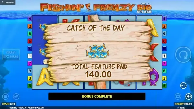 Fishin Frenzy The Big Splash slot screenshot 
