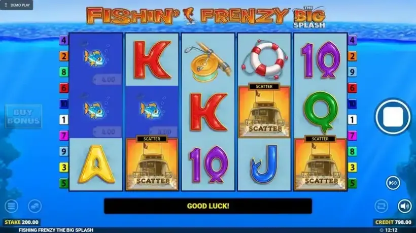 Fishin Frenzy The Big Splash slot screenshot 2