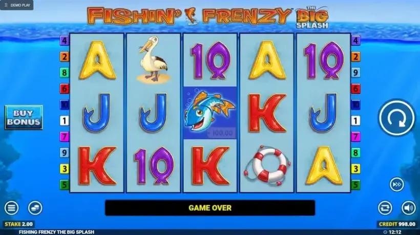 Fishin Frenzy The Big Splash slot screenshot 