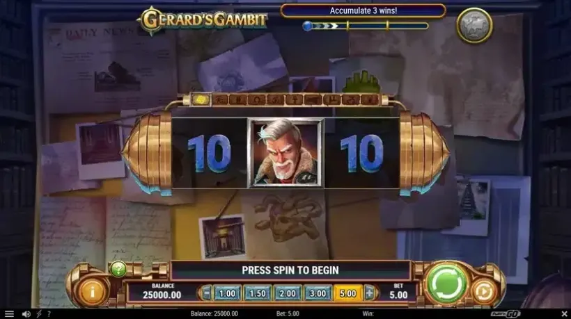 Gerard’s Gambit slot screenshot 
