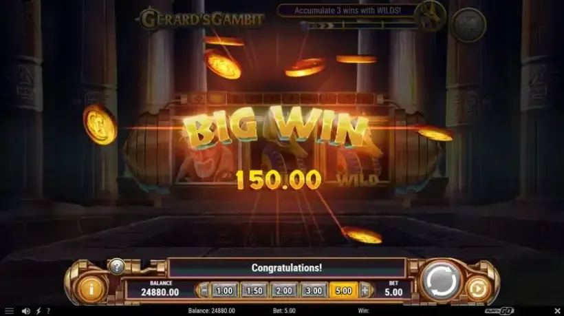 Gerard’s Gambit slot screenshot 