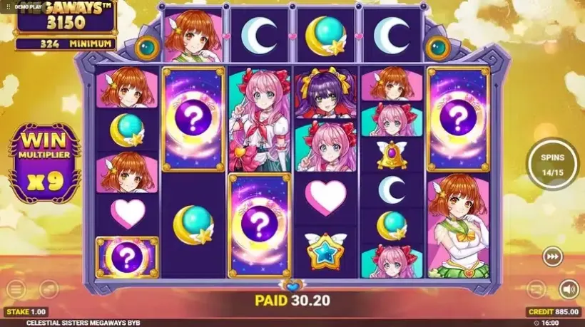 Celestial Sisters Megaways slot screenshot 5