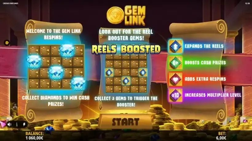 Cresus Fortunes slot screenshot 4