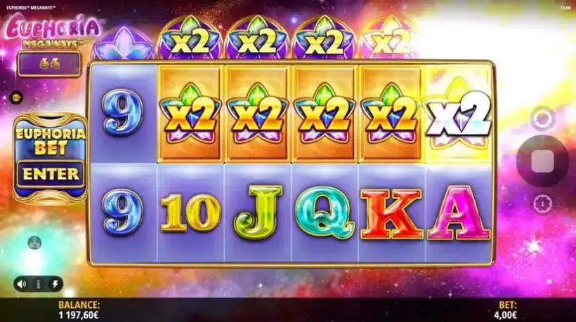 Euphoria Megaways slot screenshot 4