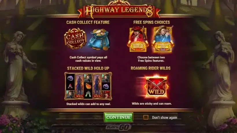 Highway Legends slot screenshot 2