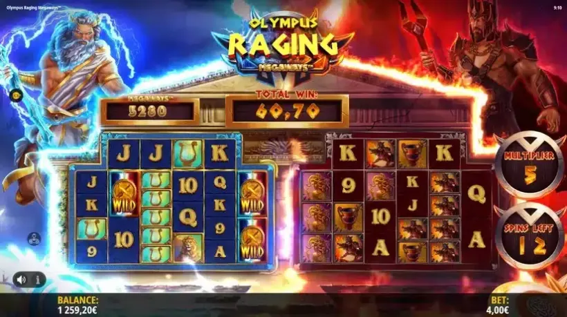 Olympus Raging Megaways slot screenshot 4