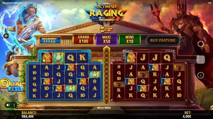 Olympus Raging Megaways slot screenshot 2