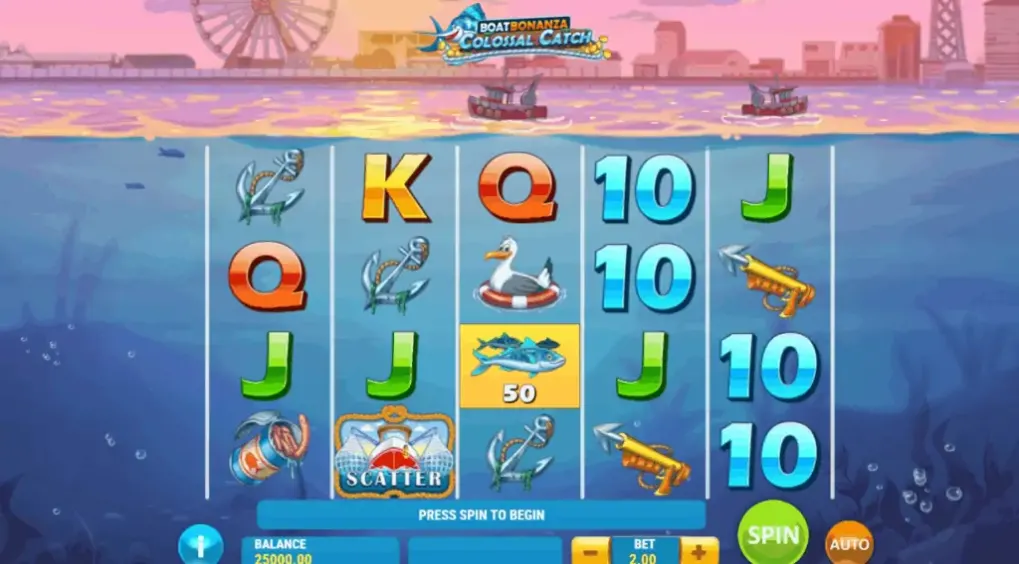 Boat Bonanza Colossal Catch slot screenshot 6