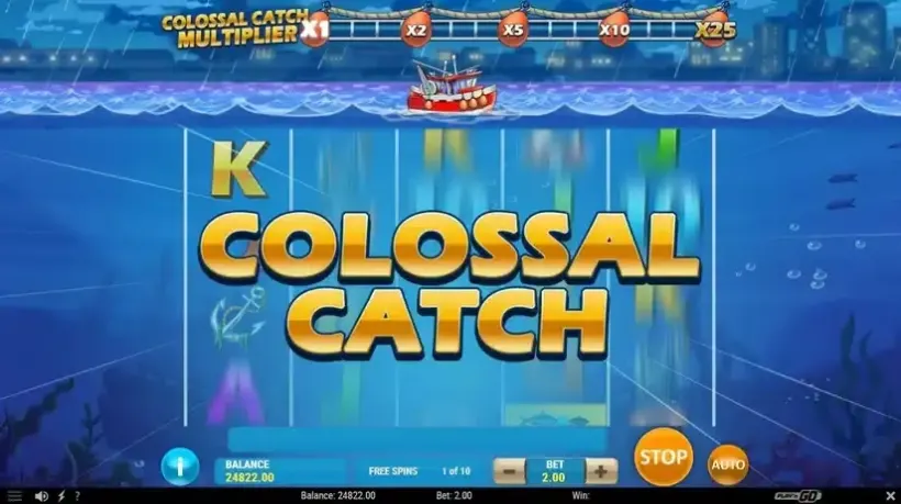 Boat Bonanza Colossal Catch slot screenshot 