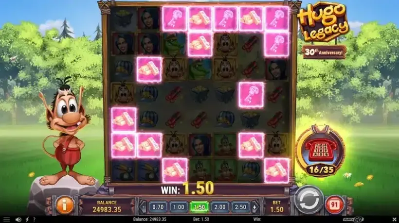 Hugo Legacy slot screenshot 5