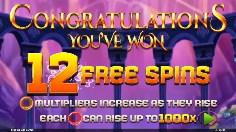 Rise of Atlantis 2 slot screenshot 3