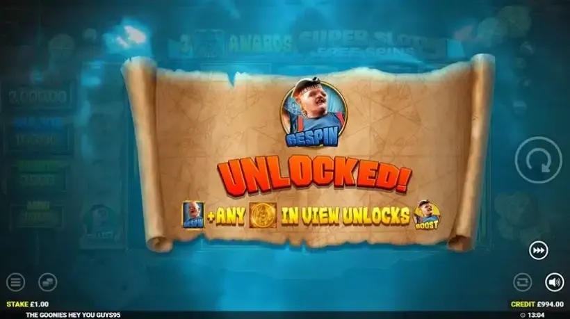 The Goonies Hey You Guys slot screenshot 3