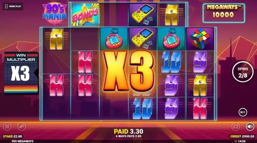 90’s Mania Megaways slot screenshot 5